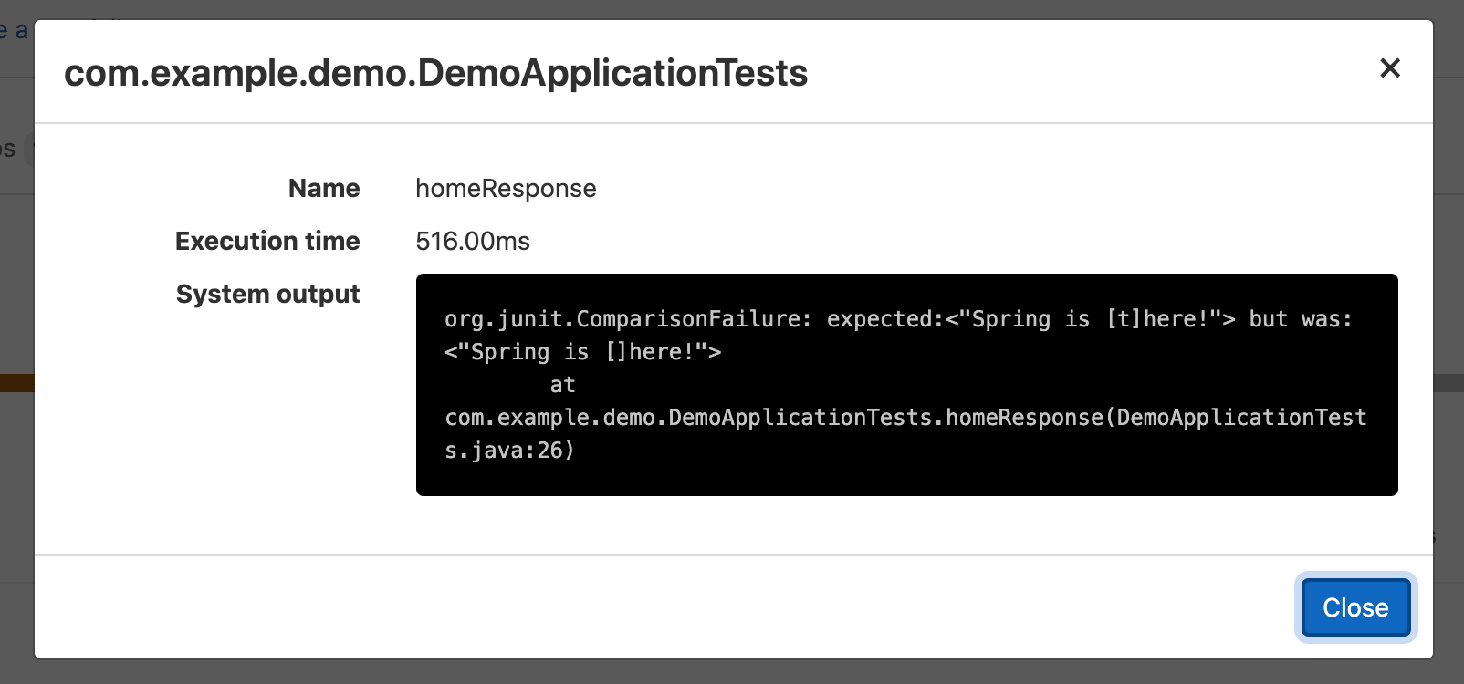 Unit Test Report UX improved