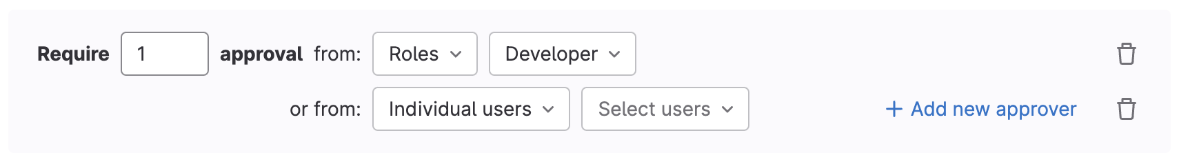 Support role-based approval action for scan result policies