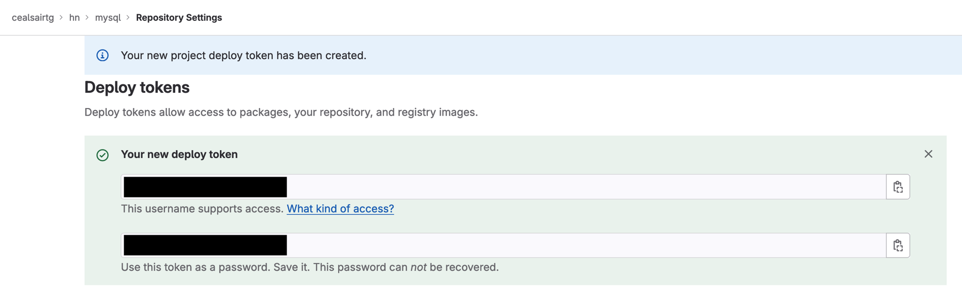 mysql-deploy-token-created